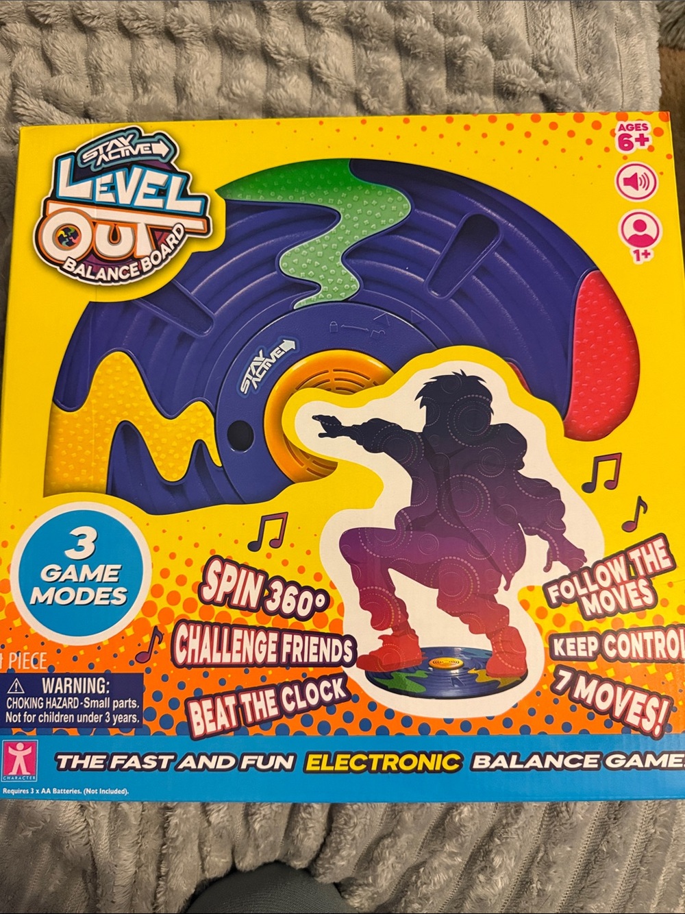Electronic Balance Board Game - Purple & Yellow